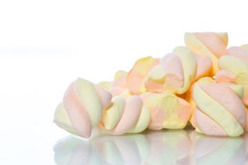 sweet multi-colored candy marshmallow
