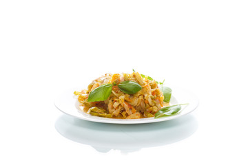 Stewed cabbage with carrots