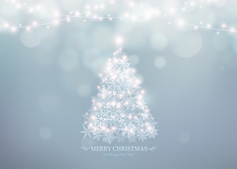 Christmas Background. Happy new year holiday type text