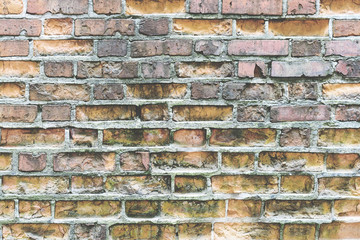 Old brick wall. Grunge background.