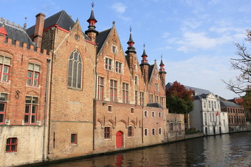 old houses on the banks of the canal
