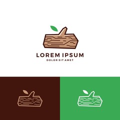 timber lumber wood tree logo