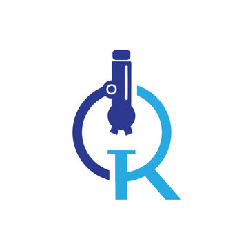Microscope letter logo
