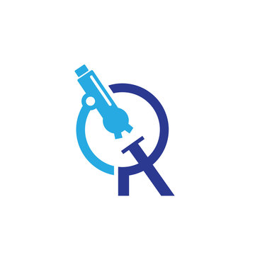 Microscope letter logo
