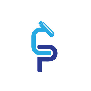 Microscope letter logo