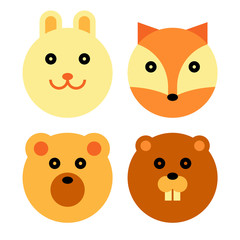 Forest Animal Cartoon Set