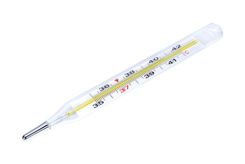 Medical thermometer isolated on white background