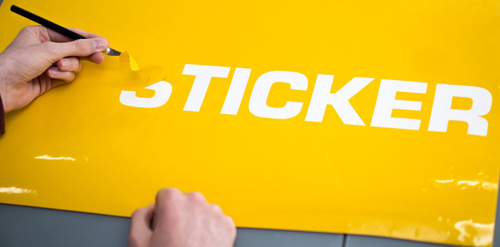 Sticker / Aus Klebefolie geschnitten