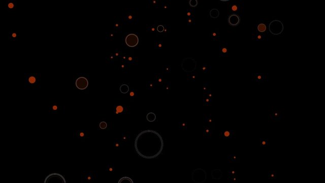 Exploding Orange Particles Overlay with Alpha