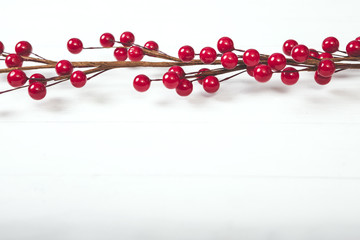 Christmas Berries Background