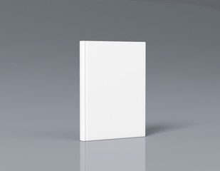 Hardcover book mock-up 3d rendering