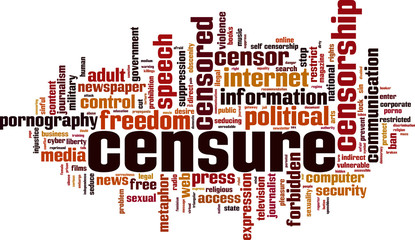 Censure word cloud