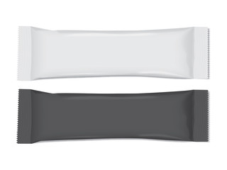 Paper or plastic packaging    mock up vector template