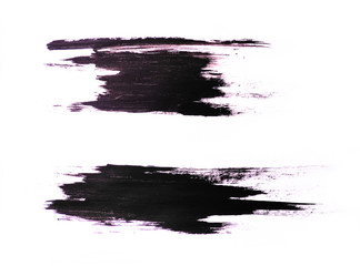 Set of black strokes on a white background. Grunge elements