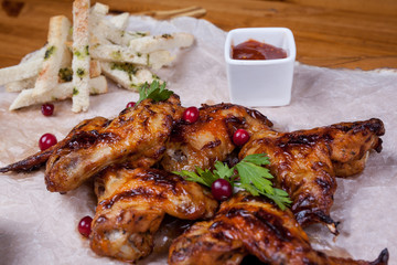 Food on the table.