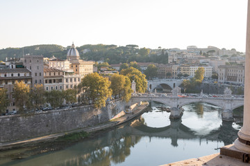 Fototapeta na wymiar View from Castel Sant'Angelo in Rome, Italy