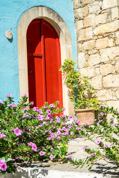 Arolithos, Cretan traditional village in Crete, Greece