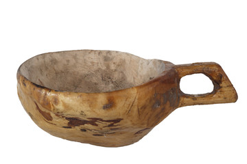 wooden antique cup