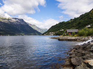 Fototapeta na wymiar Hardanger Fjord in Norway