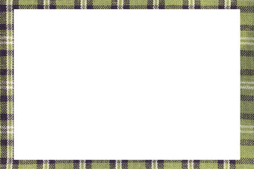 green Tartan type Scottish frame with a white space to write a m