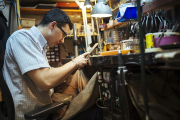 Smart Goldsmith working