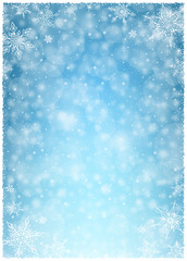 Winter Snowfall Vector Background