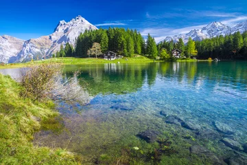Foto op Canvas Arnisee lake with Swiss Alps, Canton of Uri, Switzerland © Eva Bocek