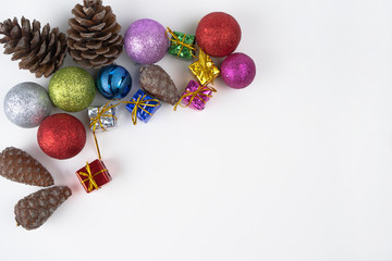 party decorations Gift Pack, isolated on white background.