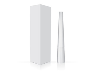 black cosmetic eyeliner is easy to change colors vector mock up template