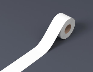Sticky tape, scotch tape, adhesive tape, white and black tape 3d rendering