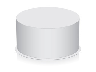 round box is easy to change colors mock up vector template