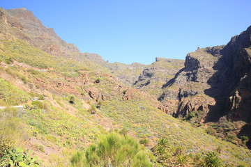 Fototapeta na wymiar Scenic hill country on Tenerife Island, Canary Islands, Spain