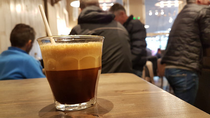 coffee on the table greek coffee shop fresh