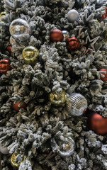 Christmas tree with ball decoration