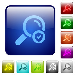 Safe search color square buttons