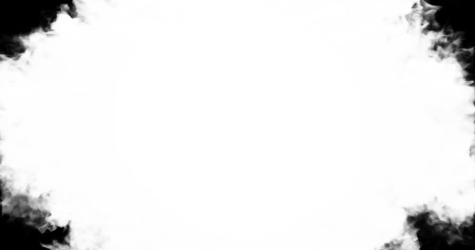 abstract paint brush stroke shape white ink splattering flowing and washing on black background, ink splatter splash effect