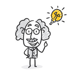 Idee Professor Strichfigur Strichmännchen Nr. 7