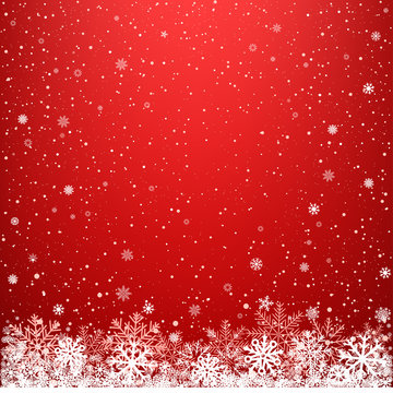 red light dark snow background