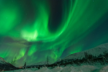 Northern Lights -Solar storm as seen at tromso , northen norway