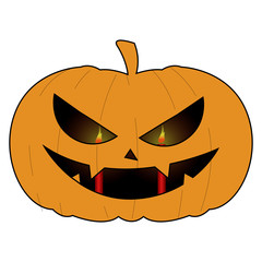 Isolated halloween pumkin