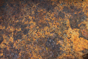 the texture of the rust