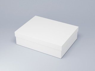 White box mockup 3d rendering