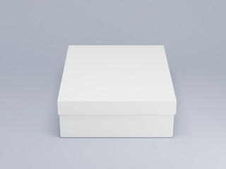 White box mockup 3d rendering