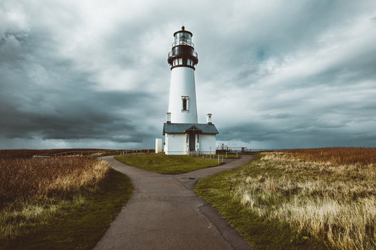 Walking near the coastline