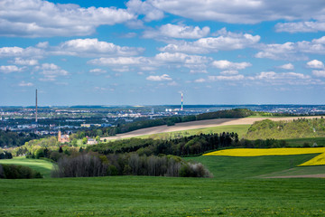 Blick auf Chemnitz in Sachsen