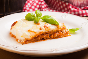 Classic lasagna bolognese