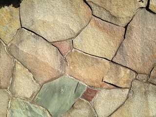 暖色の石壁