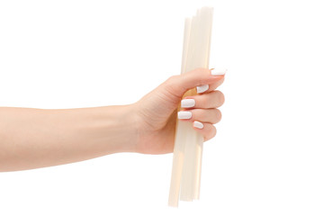 Stem for glue gun in hand
