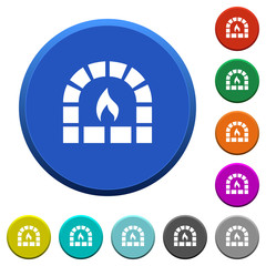 Stone oven beveled buttons