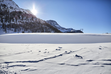 passo san pellegrino inverno